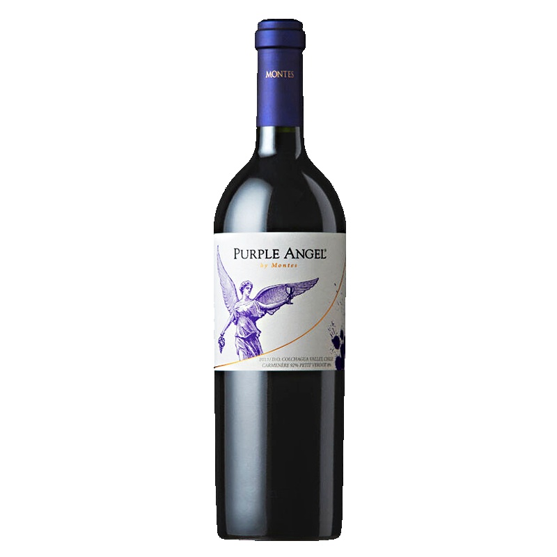 智利原瓶进口蒙特斯(Montes)红酒紫天使干红葡萄酒 2018年 750ml 单支