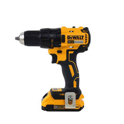 工具库 得伟DeWALT 20V锂电无刷磁浮电钻起子 2x2.0Ah电池套装 DCD777