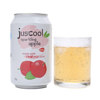 杨协成牌Juscool苹果味碳酸饮料
