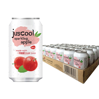 杨协成牌Juscool苹果味碳酸饮料 整箱装