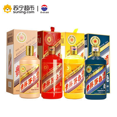 茅台 生肖 (马年+羊年+猴年+鸡年)酱香型白酒 53度 500ml*4组合装