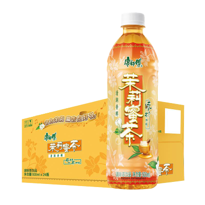 康师傅 茉莉蜜茶500ml*24入整瓶装 茶饮品饮料（新老包装随机发货）