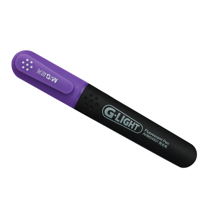 晨光 (M&G) AHM24901 单头荧光笔 单盒装 紫色 12支/盒