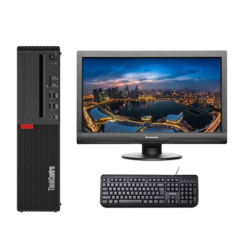 联想ThinkCentre M910S-ST 台式机19.5液晶F2014(i5-6500 4G 500G DVD DOS )