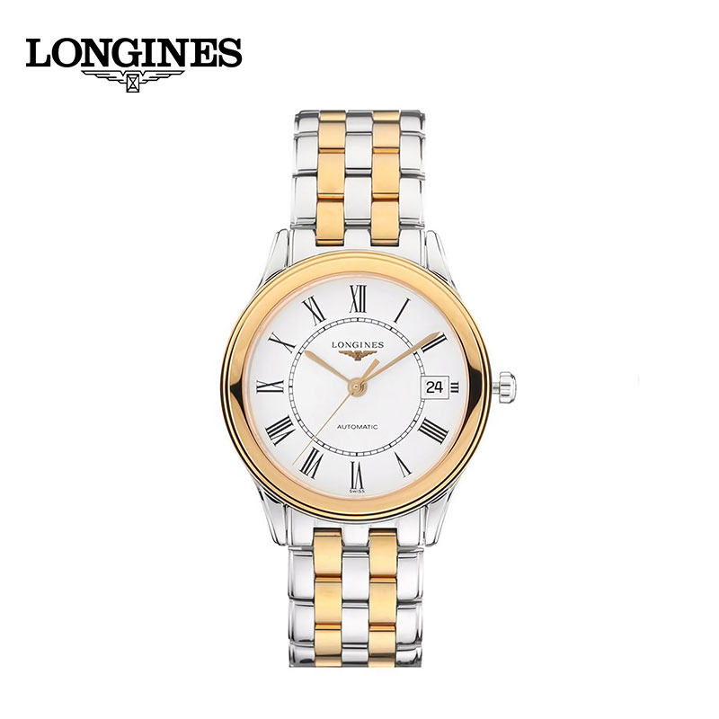 LONGINES 浪琴 军旗系列 金银搭配 机械男表