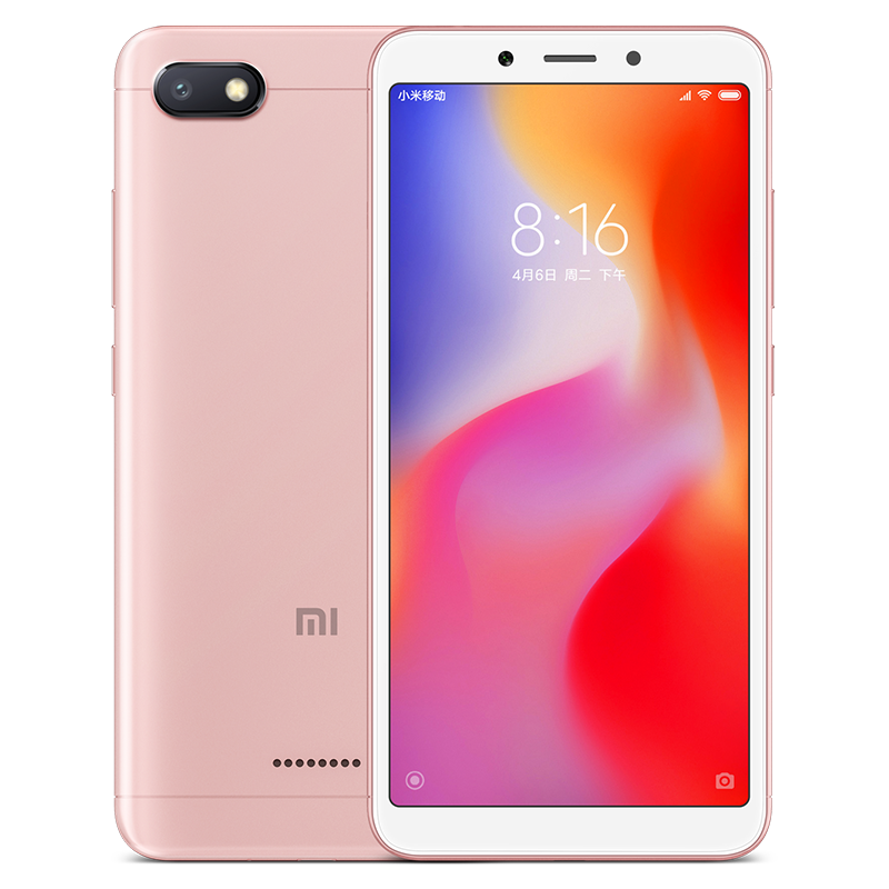 Xiaomi/小米 红米6A 2GB+16GB 樱花粉 移动联通电信4G全网通手机