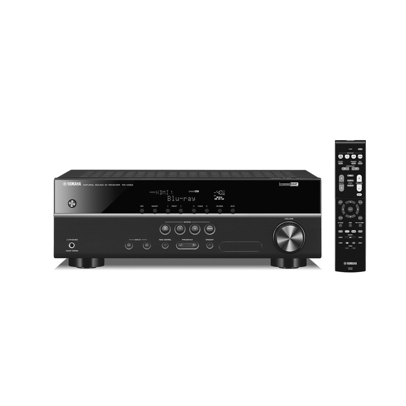 雅马哈(YAMAHA)RX-V283 新款进口 dsp数字5.1声道AV功放机 支持4K杜比DTS 家用家庭影院音响