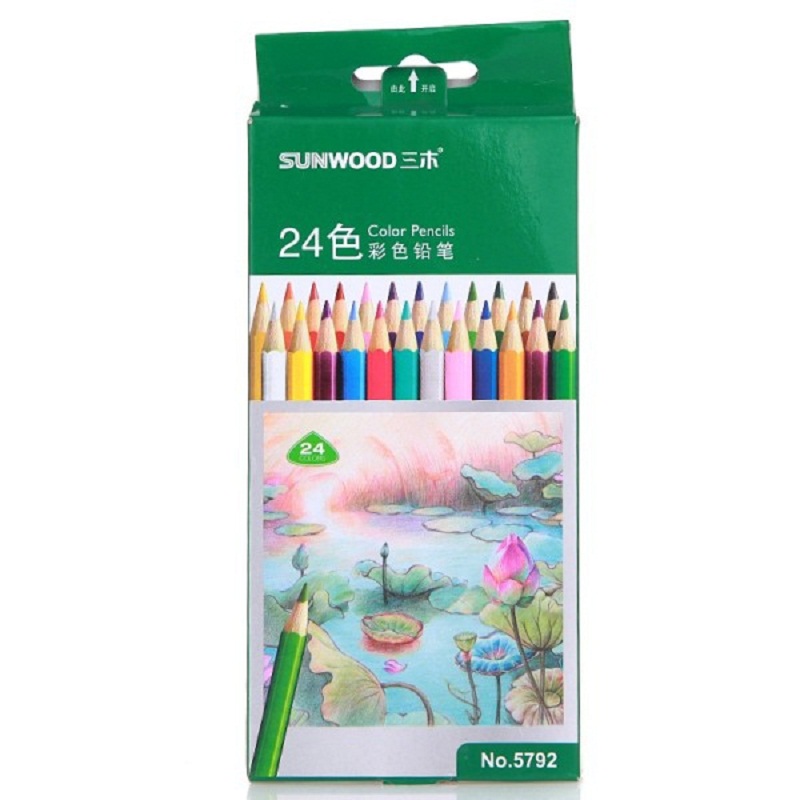 三木(SUNWOOD)彩色 24支装 铅笔 5792 (单位:盒)