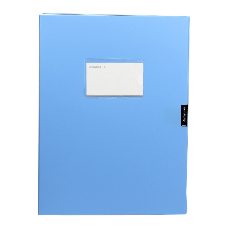 三木(SUNWOOD)A4 1.5寸 35mm 蓝色 档案盒 HC-35 (单位:个)