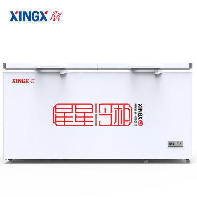 星星(XINGX)BD/BC-519E 519升 单温 冰柜 卧式冷柜 商用大冷柜 直冷顶开门 电脑控温 温度显示