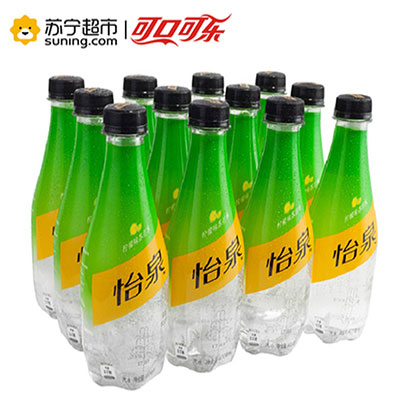 怡泉 Schweppes 柠檬味 苏打水 汽水饮料 零糖零卡 400ml*12瓶 整箱装 可口可乐出品