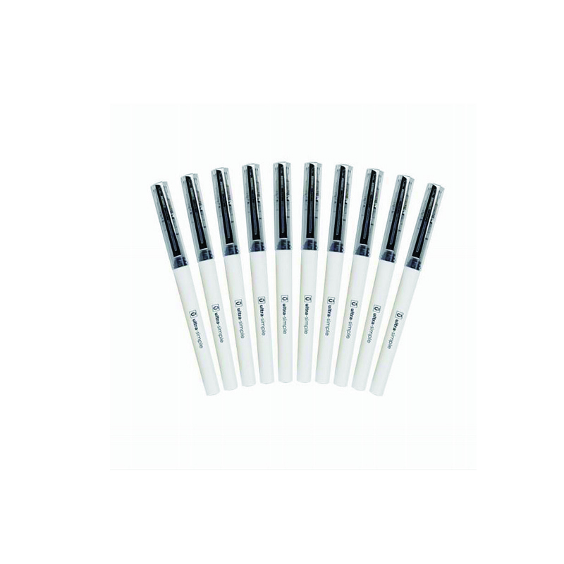 LTSM 晨光(M&G)优品系列0.5mm黑色直液式全针管中性笔签字笔水笔 10支/盒ARP57901