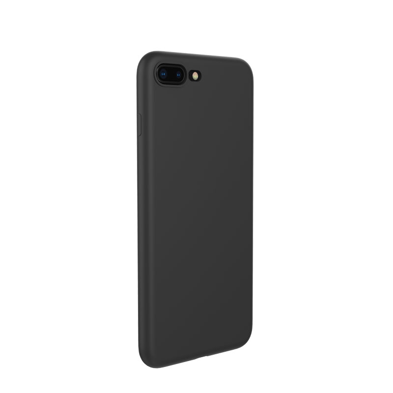 TGVI'S iphone7P/8P液态硅胶手机壳 防摔轻薄全包透气 iphone7P/8P保护套 黑色