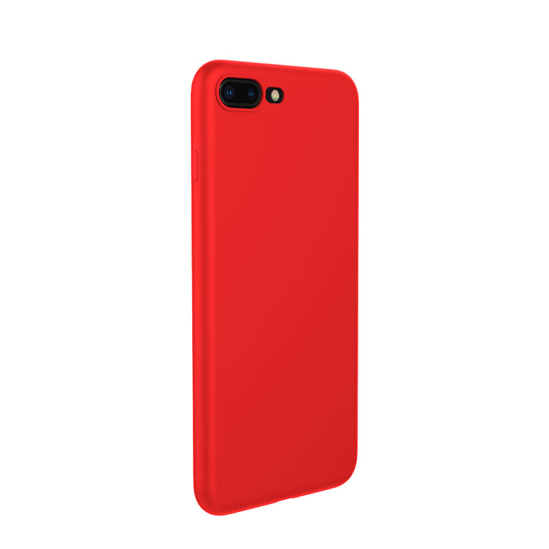 TGVI'S iphone7P/8P液态硅胶手机壳 防摔轻薄全包透气 iphone7P/8P保护套 红色