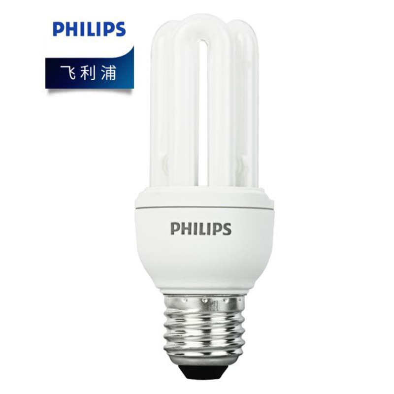 飞利浦(Philips) 11W E27 紧凑型 节能灯泡 白光 12支 (单位:件)