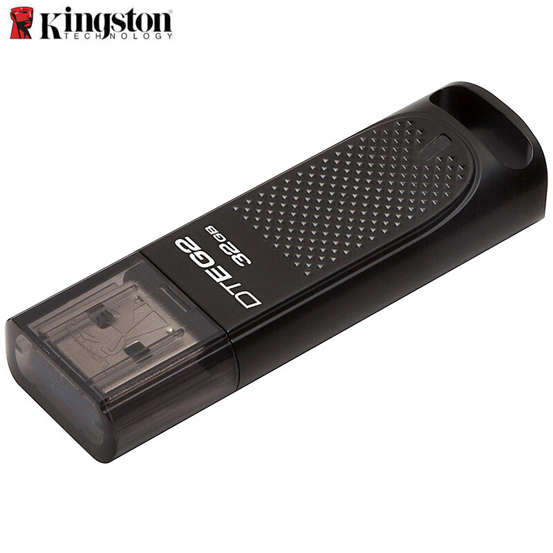 [精选]金士顿(Kingston )128GB U盘 USB3.1 DTEG2 金属外壳 车载U盘 读速180MB/s