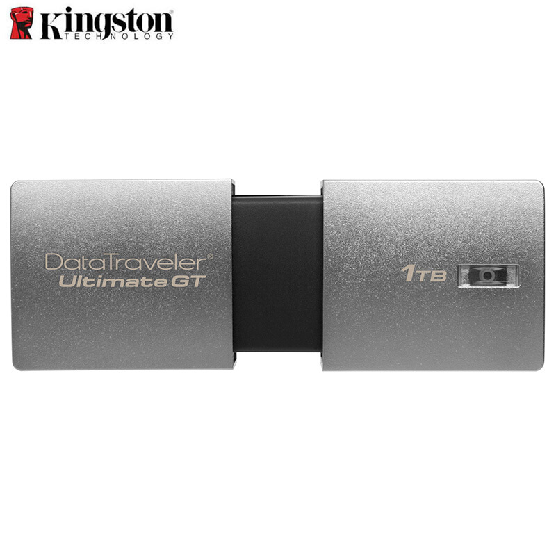 [精选]金士顿(Kingston)大容量高速移动U盘1TB土豪金属USB3.1读速300MB/s DTUGT