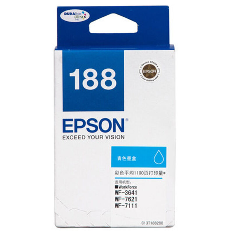 爱普生(Epson) 打印机墨盒 t1882 青色 (B)