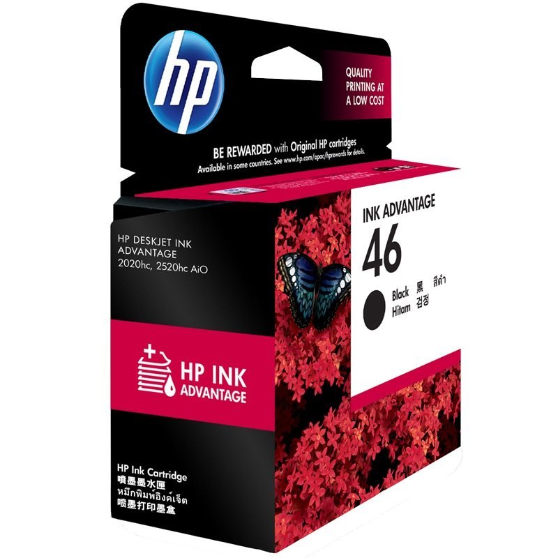 惠普(HP)黑色墨盒 CZ637AA46(单位:盒)(适用机型(HP)DeskJet2020hc/2520hc)