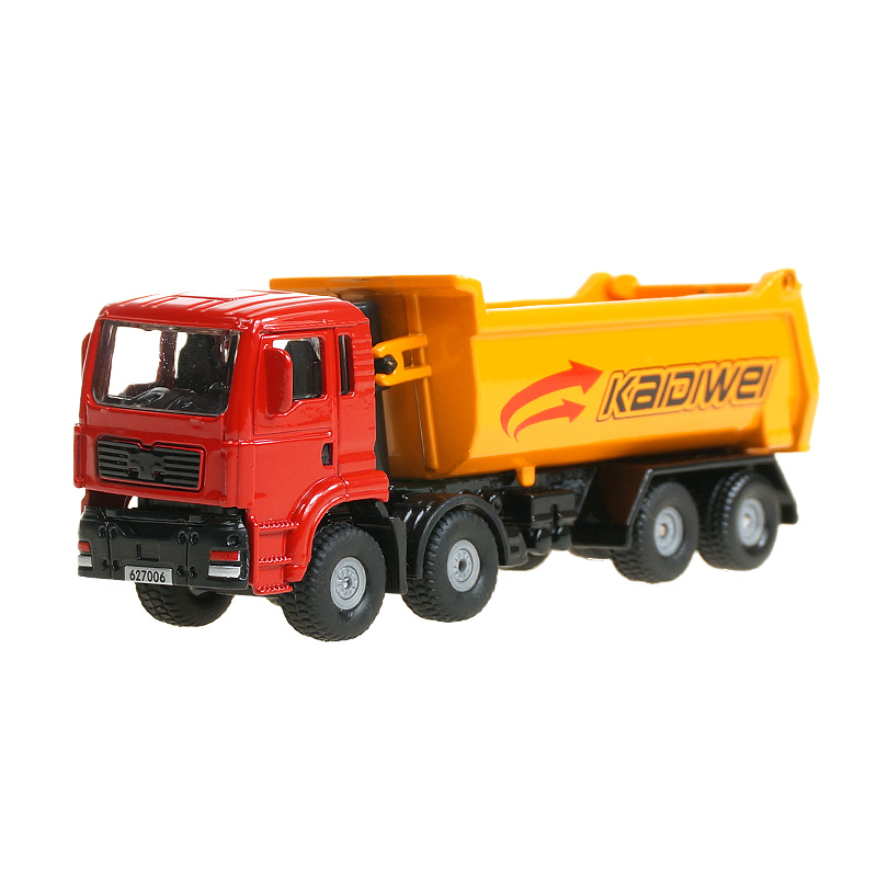 凯迪威合金工程车模型翻斗车卡车运输车渣土自卸儿童玩具摆件仿真627006