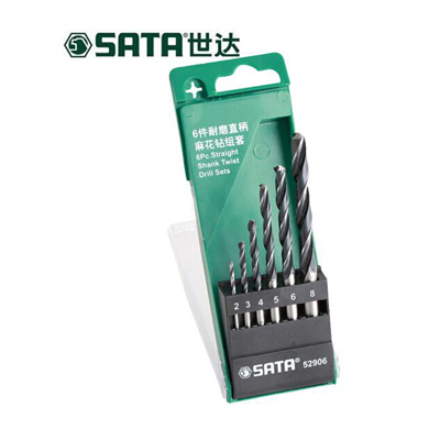 工具库 世达SATA 6件耐磨直柄麻花钻组套 52906