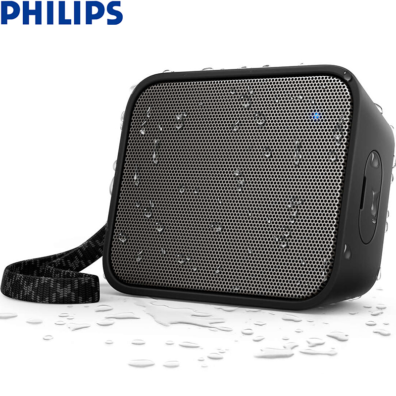 飞利浦(PHILIPS)BT110B/93 音乐魔盒 蓝牙音箱 便携户外运动防水迷你小音响 手机/电脑低音炮 蓝牙4.0