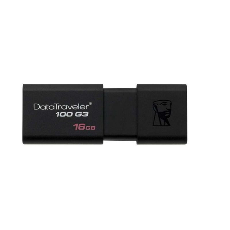 金士顿(Kingston)DT100G3 16GB USB3.0 U盘(黑色)