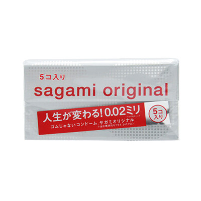 [相模低价清货]Sagami Original 相模 002超薄避孕套 红色版 5个/盒 日本进口 超薄款
