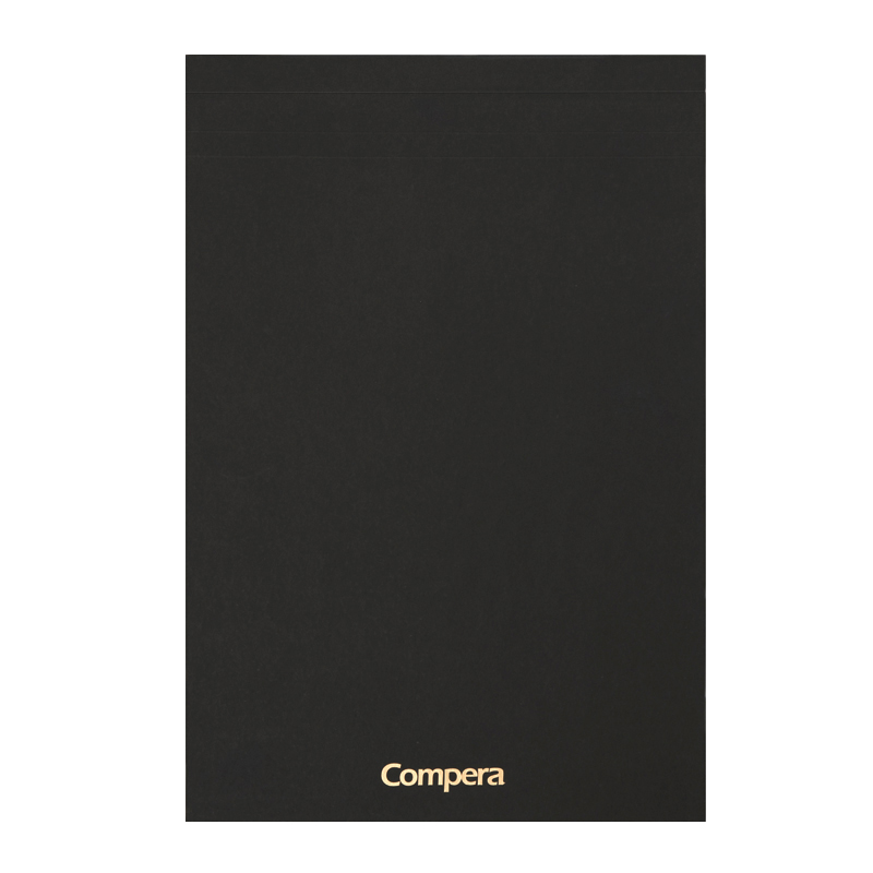 齐心 C8205 Compera 拍纸本（方格）B5 80张 5本/包 黑( 单位 : 包 )