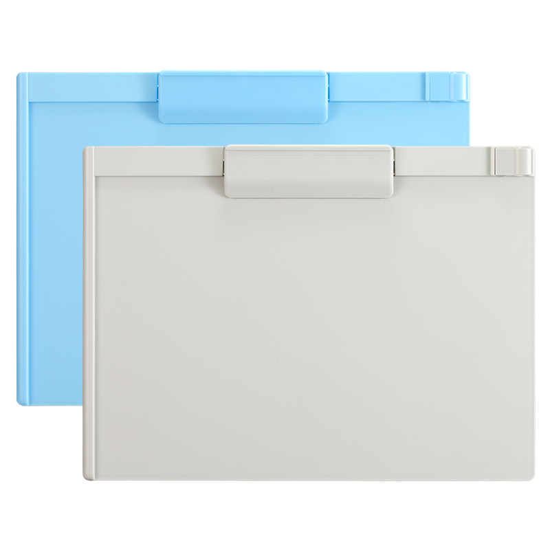 齐心 A7052 日式书写板夹 A4横式平板夹 10个/包 蓝 ( 单位 : 包 )-