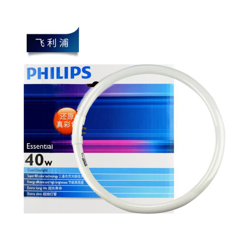 飞利浦(Philips) T5 环形荧光灯管 40W/865 6500K (单位：根)