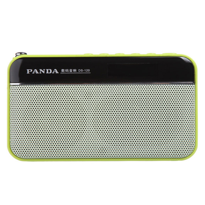 熊猫(PANDA) DS-120迷你插卡音箱MP3播放音箱收音便携式插卡音箱 绿色