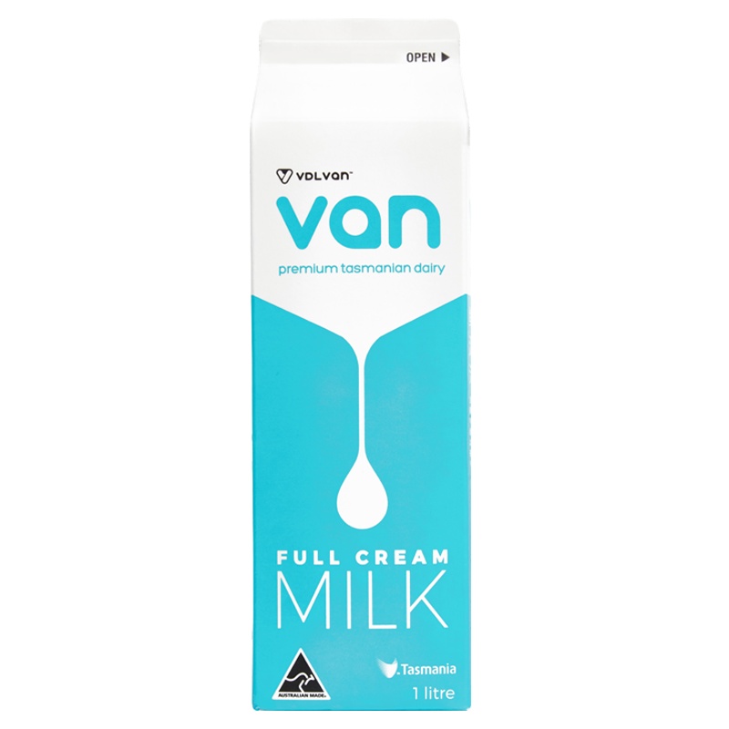 VDLvan低温全脂鲜奶 澳洲原装进口高钙奶 1L箱装(季卡) 1000ml*2盒*12次 儿童鲜牛奶 孕妇 老年人牛奶