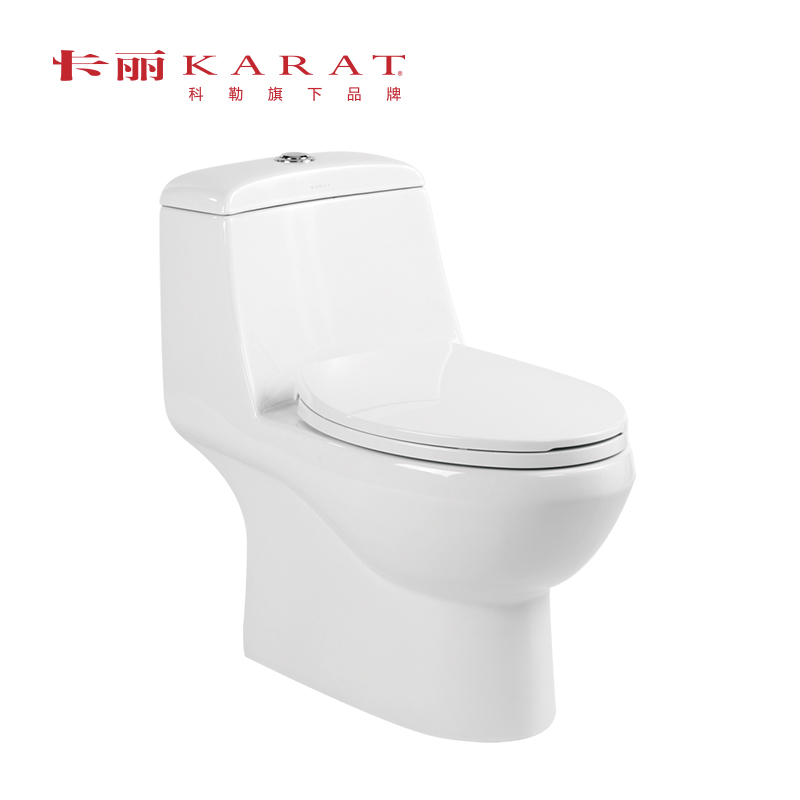 科勒旗下品牌 卡丽(KARAT)卫浴 抽水马桶喷射虹吸座便器节水坐便器马桶 伯纳丁12724/12725T-S-WK