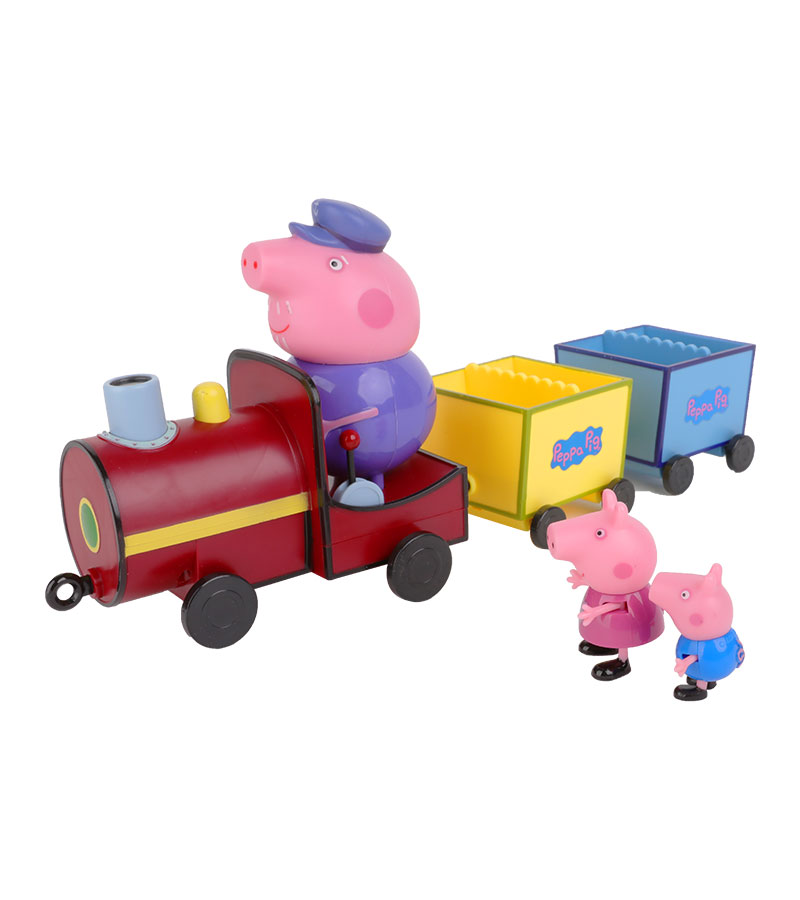 奥迪双钻(AULDEY) Peppa Pig小猪佩奇 猪爷爷火车套装 582153