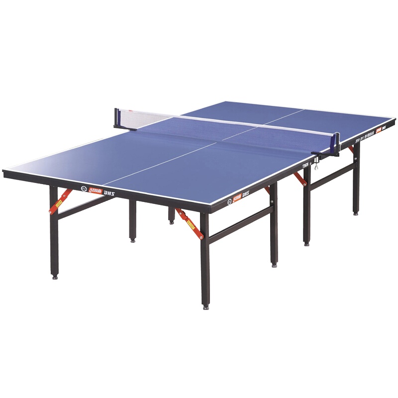 红双喜DHS乒乓球台 T3626 折叠式乒乓球桌 健身娱乐用台30mm金属方管,表面喷塑,每脚底部装高度调节装置