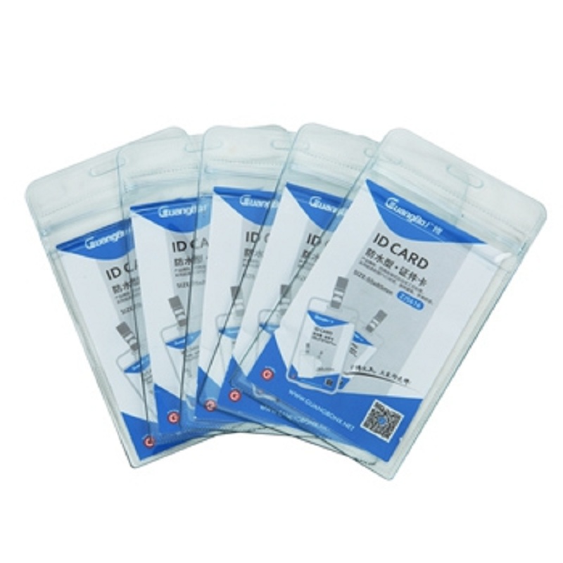 广博 超透防水PVC证件卡(竖式) 10个/盒 证件卡包 ZJ5616(单位:套*10盒)