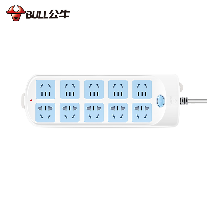 公牛(bull) 十插位 过载保护 5米 接线板 GN-605(单位:个)