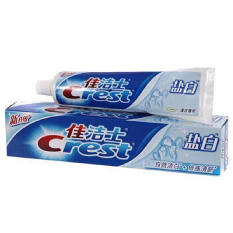 佳洁士(Crest) 盐白牙膏(清凉薄荷香型) 140g 6903148034149 36支/箱(单位:箱)