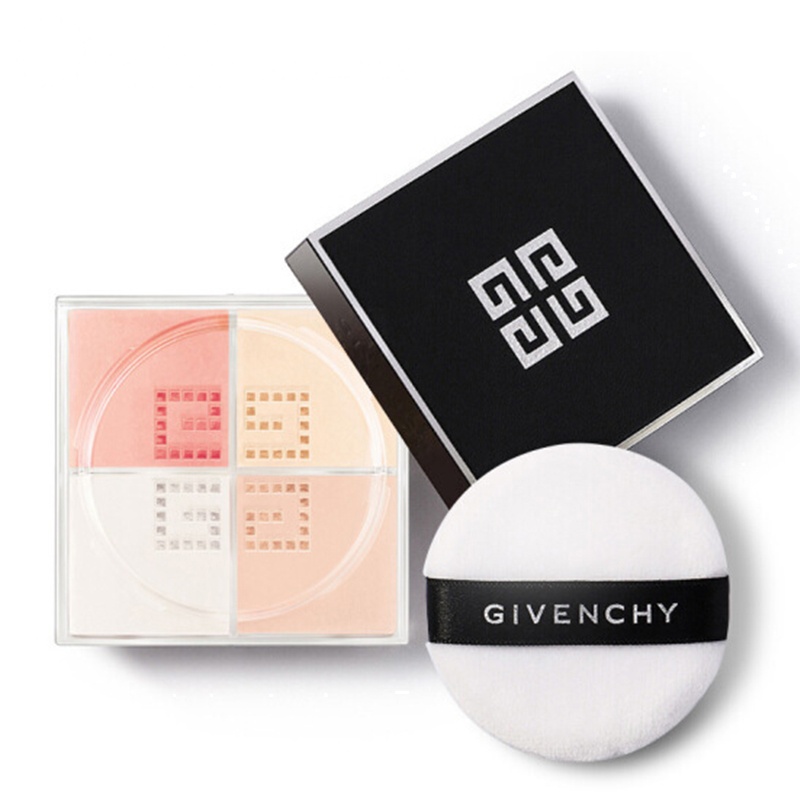 纪梵希(GIVENCHY)轻盈无痕明星四色散粉7号 4*3g 薄纱玫瑰 四宫格散粉 自然定妆 均匀肤色