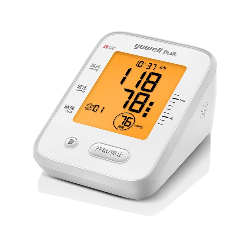 鱼跃(YUWELL)电子血压计 YE660F语音血压仪 家用上臂式高精准全自动智能老人测量血压仪器