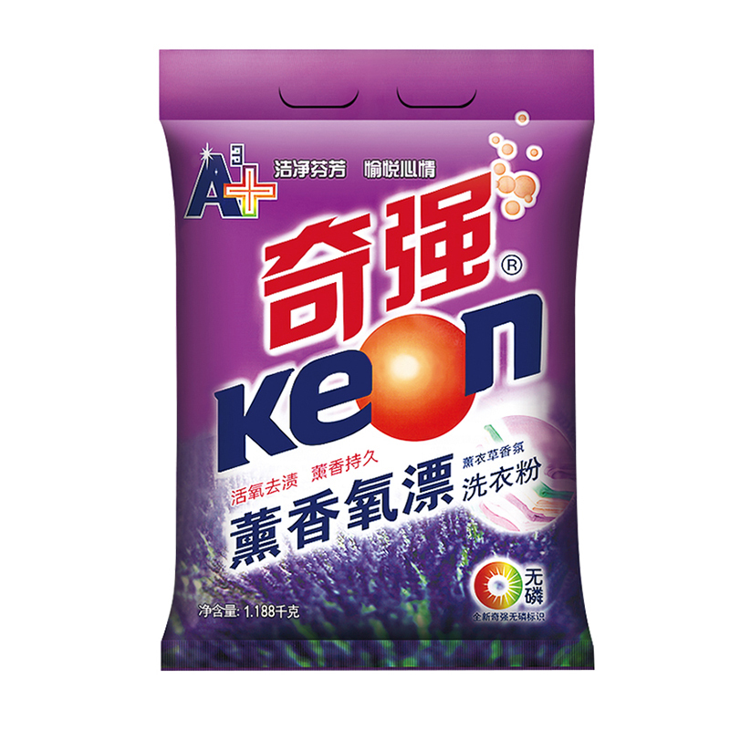 奇强Keon 1188g熏香氧漂洗衣粉 8袋/箱 (单位:箱)