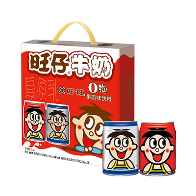 旺旺 旺仔牛奶(8原味+4原味O泡)245ml*12
