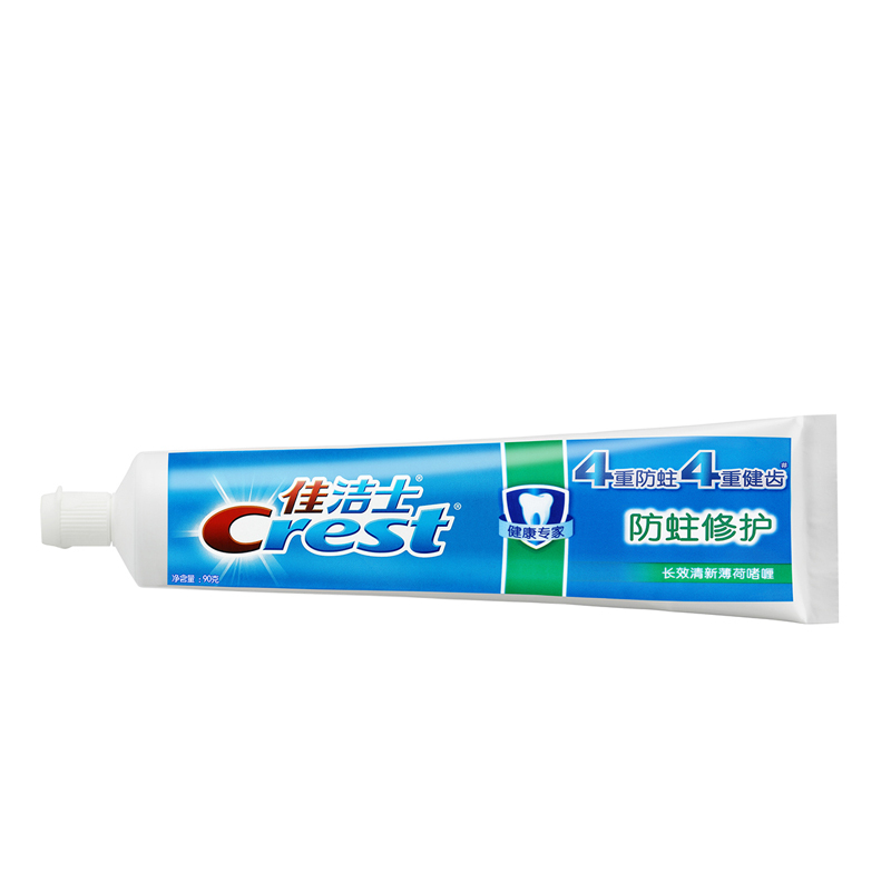 佳洁士健康专家防蛀修护牙膏(晶莹薄荷)90克 54个/包 单位:包