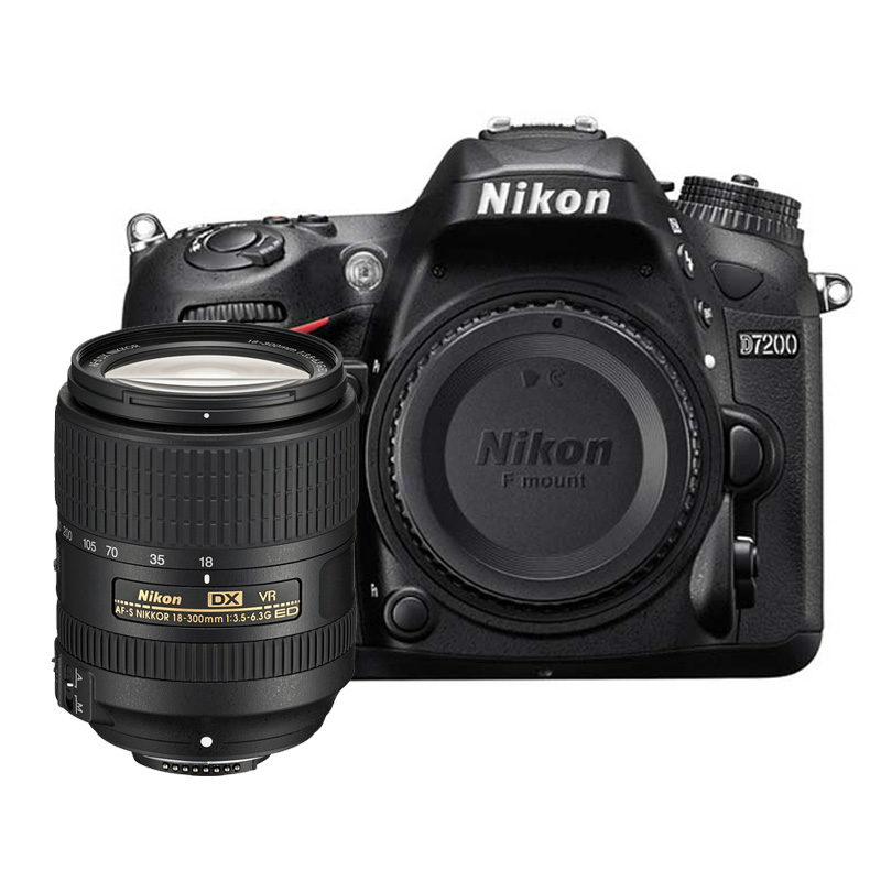 尼康(Nikon) 闪迪32G高速卡 包 保护镜 三脚架 清洁套装 金刚膜 D7200+18-300(套)