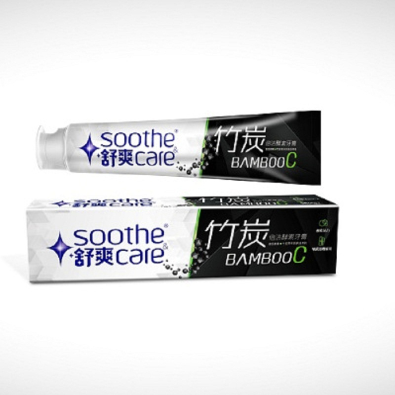 舒爽(soothe care) 竹炭倍洁去渍牙膏(双重薄荷香型)185g (单位:支)