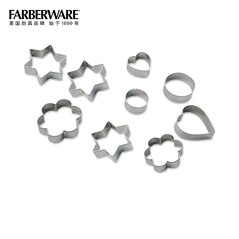 美国生牌 Farberware 烘焙工具饼干模具多种造型大小不一饼干烘焙模具