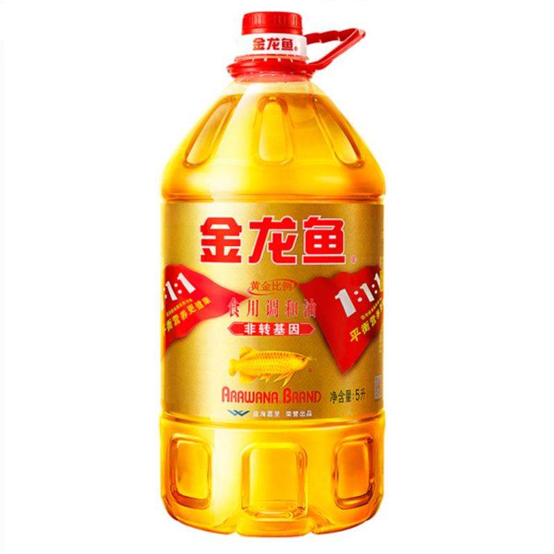 金龙鱼黄金比例调和油非转 5L