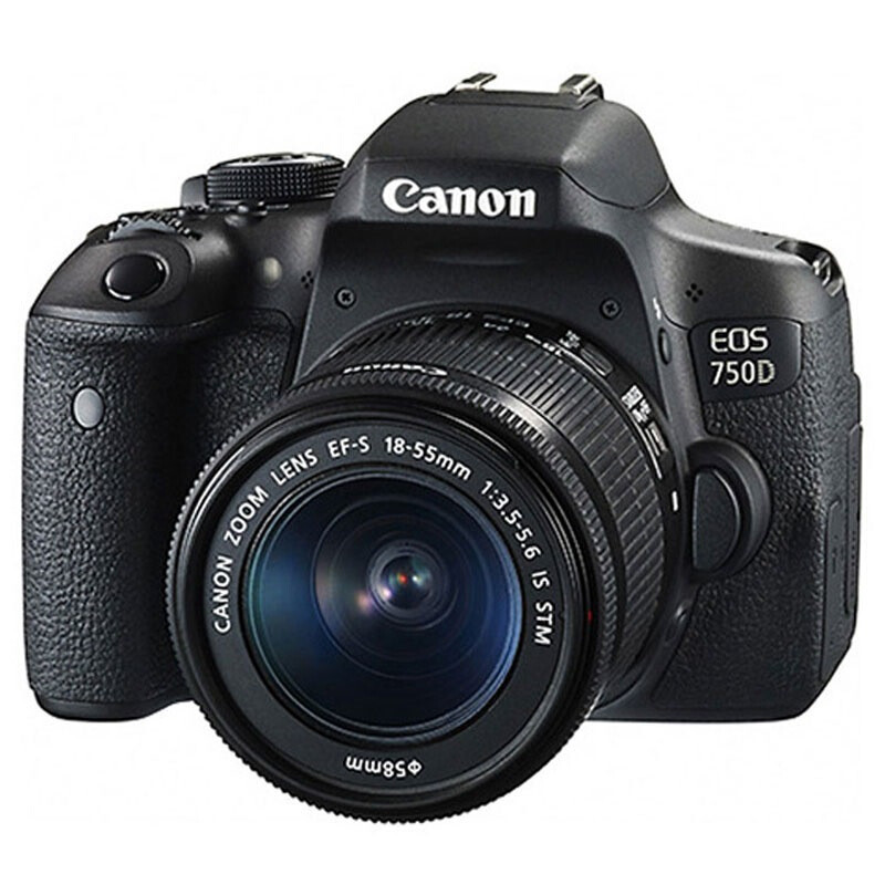 佳能(Canon)EOS 750D 数码单反相机套机(EF-S18-55IS STM + EF-S55-250IS ST