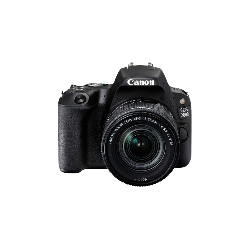 佳能(Canon)EOS 200D 数码单反相机套机黑色(EF-S18-55IS STM黑色)